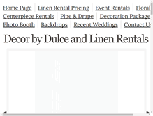 Tablet Screenshot of linenrentalhouston.com